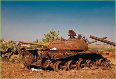 Памятник эфиопоэритрейской войны сгоревшие танки Т55 В ходе боев и та и - фото 183