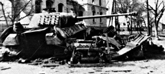 Подбитая пантера 2го тб 23й тд Апрель 1944 г Подбитая пантера 2го - фото 304