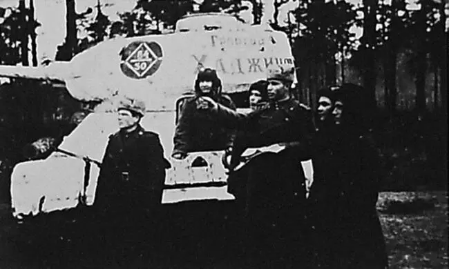 Экипаж танка 64й гв тбр Февраль март 1945 г В Берлинской операции 1945 - фото 518