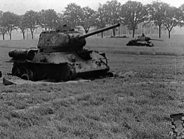 Подбитые танки 1й гв ТА на Зееловских высотах 1720 апреля 1945 г - фото 541