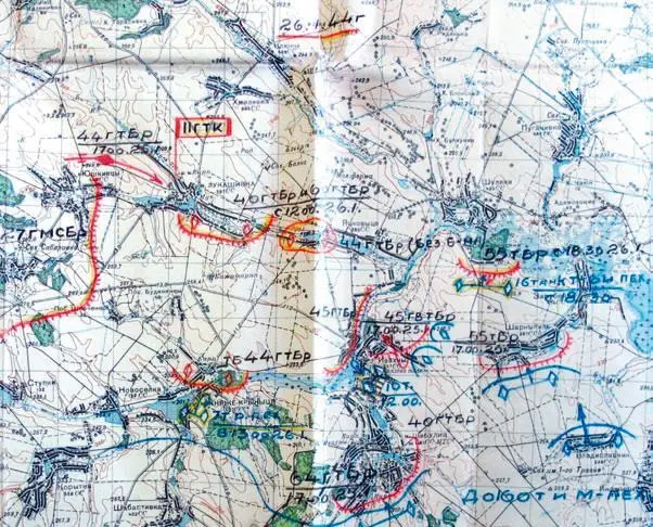 Карта 3 Фрагмент отчетной карты 1й ТА с 24 по 26 января 1944 г Карта 4 - фото 682