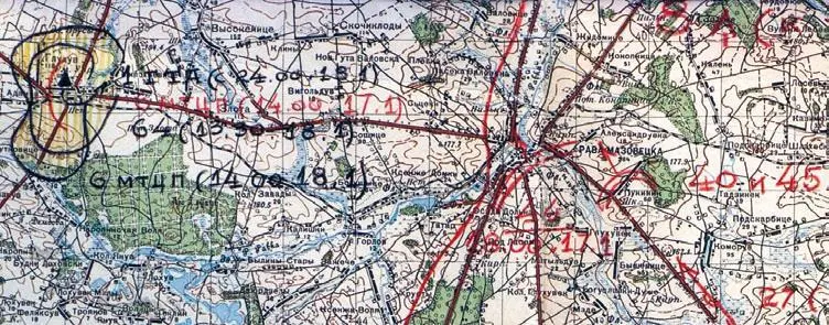 Карта 10 Фрагмент отчетной карты 1й гв ТА за 1718 января 1945 г 1я гв - фото 709