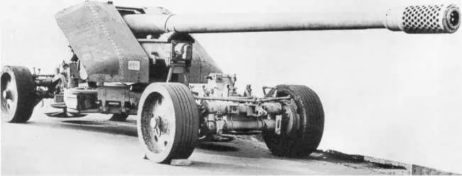 128мм противотанковое орудие Pak 44 фирмы Крупп в транспортном положении - фото 90