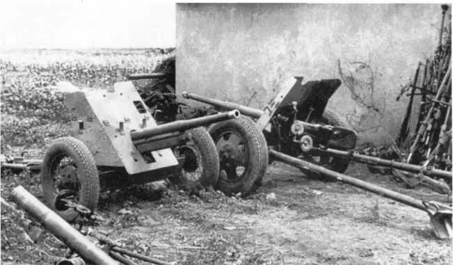 Трофейные советские 45мм противотанковые пушки образца 1934 и 1937 годов - фото 132