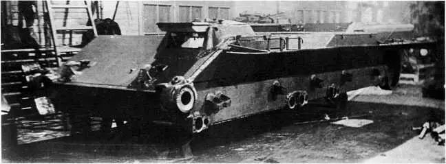 Бронекорпус первого опытного образца танка Т44 Завод 183 Январь 1943 года - фото 75