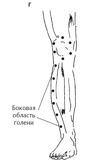 Рис 51 г де Точки ног для общего оздоровления Начните надавливание с точки - фото 132