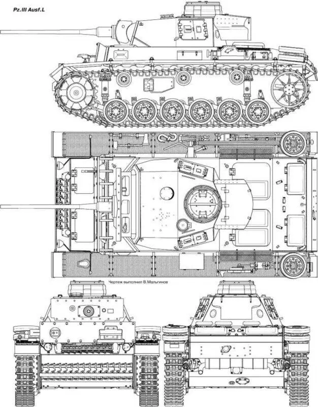 PzIII AusfL В мае 1942 года первые 19 танков AusfJ с 50мм пушками L60 - фото 110