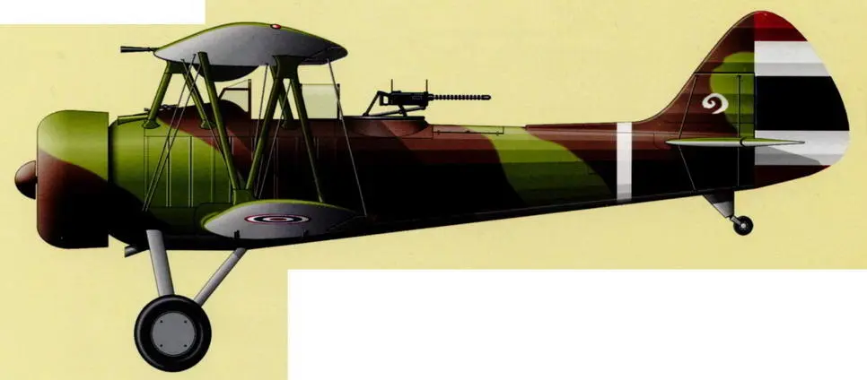 Тайский Chance Vought V93 Корсар Тайский истребитель Curtiss Hawk III - фото 76