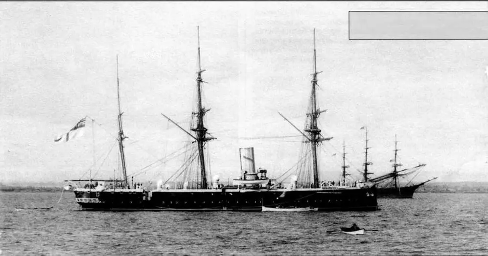 Каллиопа во время службы на Австралийской станции Каллиопа входит в док - фото 93