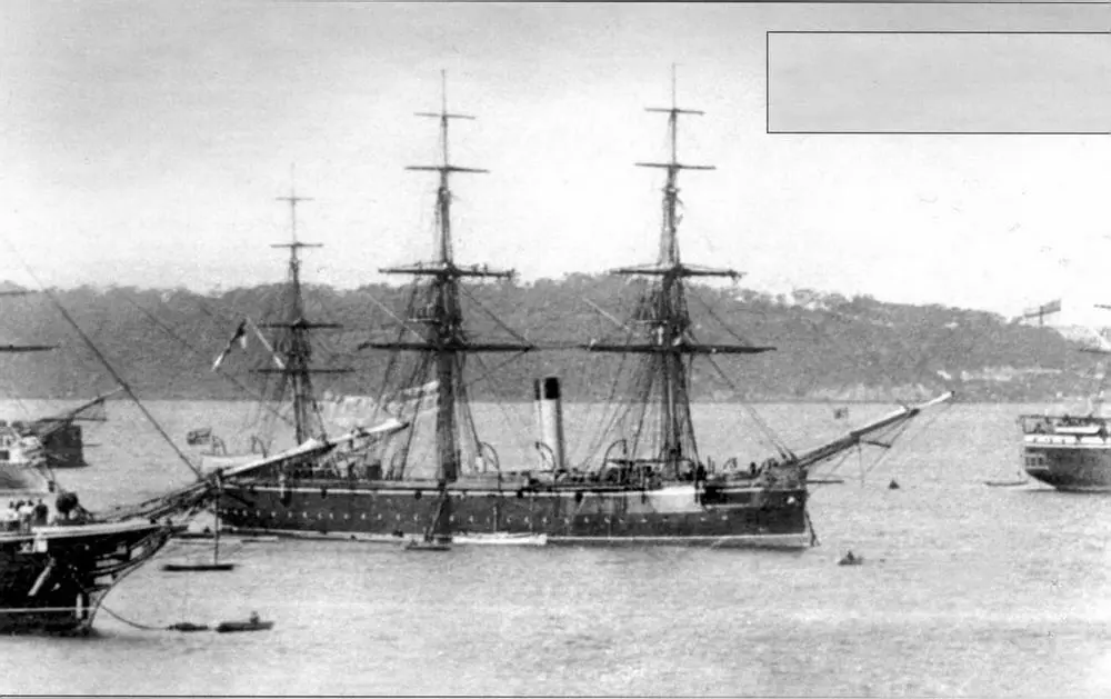 Клеопатра в Сиднее в 1881 г Один из немногих снимков корабля данного типа с - фото 54