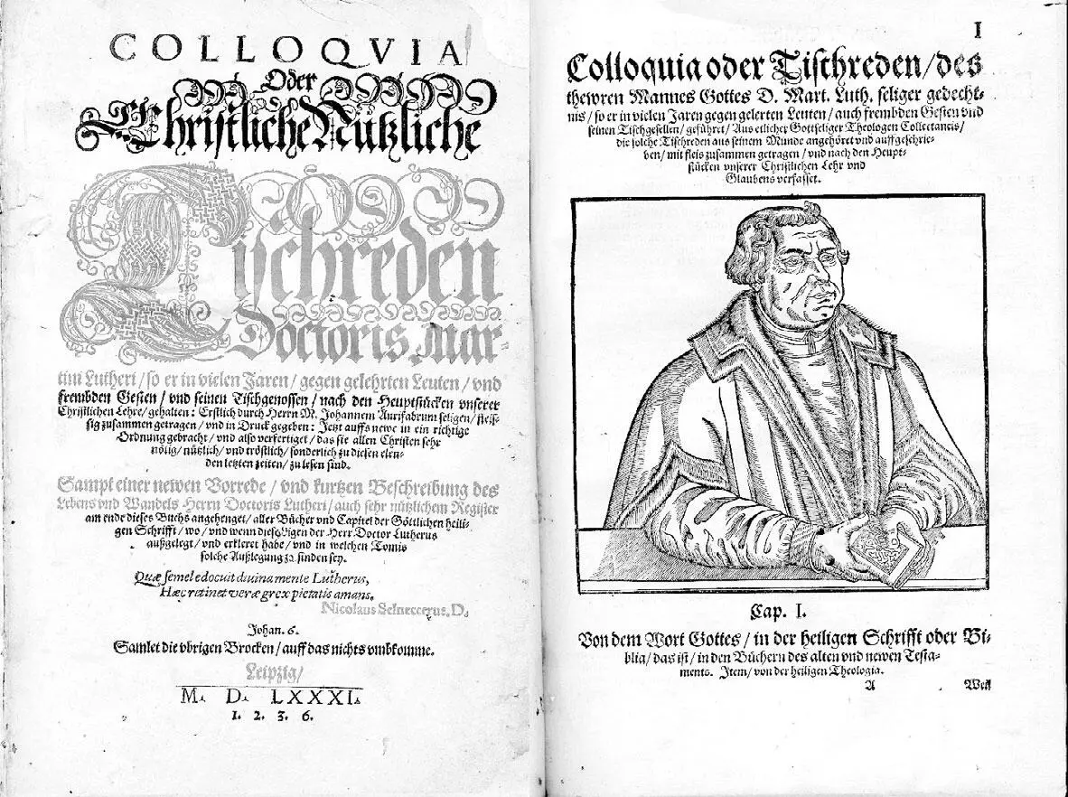 Немецкий бестселлер Застольные беседы Мартина Лютера издание 1581 г Лютер - фото 149