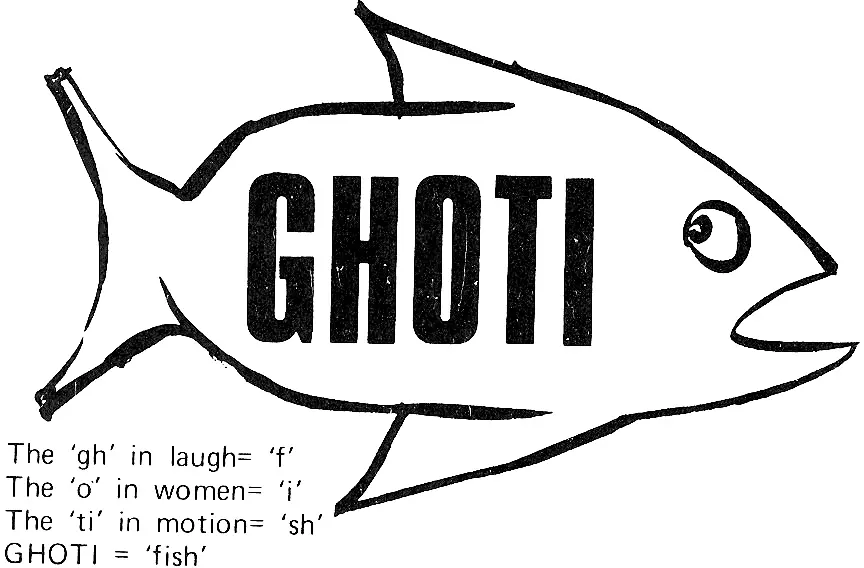 GHOTI излюбленный пример сторонников реформы английской орфографии Если - фото 174