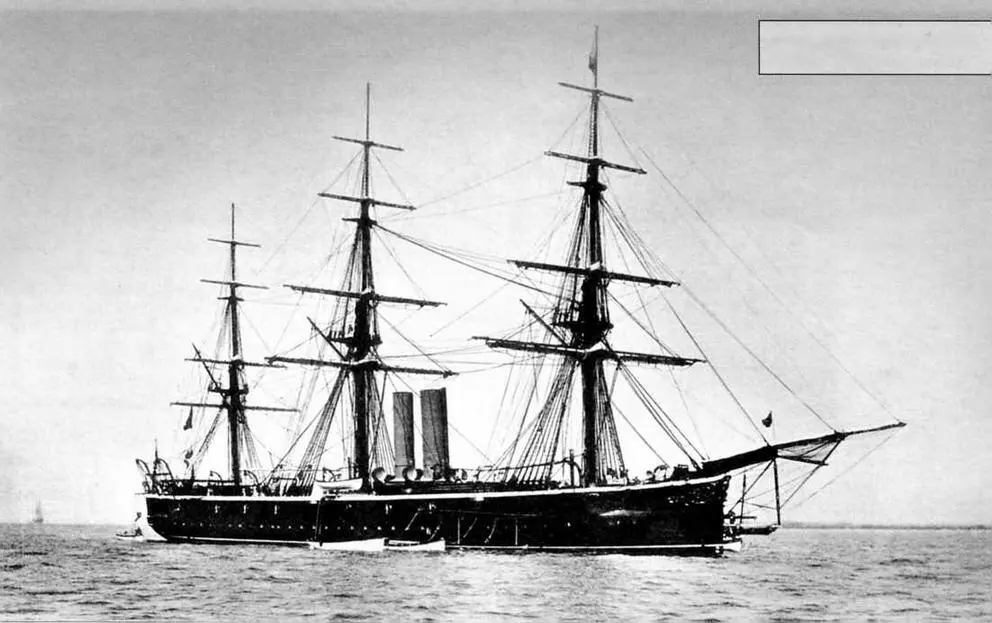 Винтовой корвет Ровер конец 1880х гг Развитие проекта В 1872 году на - фото 102