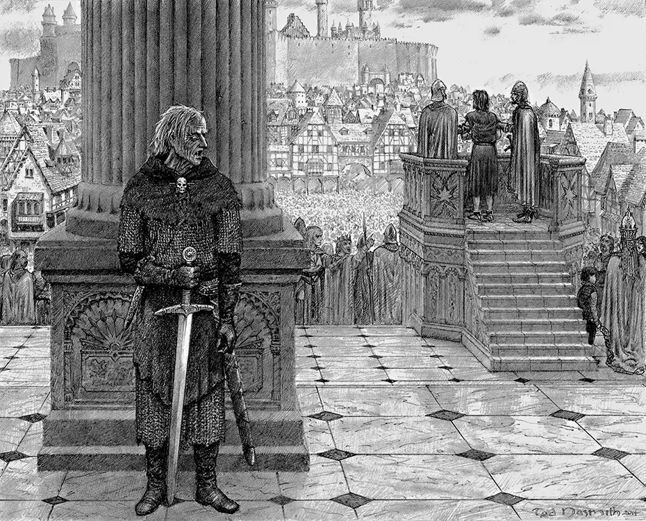 Эй ты крикнул ей сердитый голос но Арья метнулась мимо расталкивая - фото 23