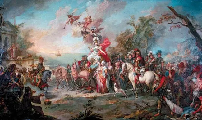 С Торелли Аллегория на победу Екатерины II над турками и татарами 1772 г - фото 34