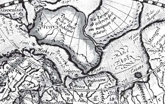 Рис 85 Фрагмент карты Румольда Меркатора якобы 1587 года с ПРА ВИЛЬНЫМ - фото 85