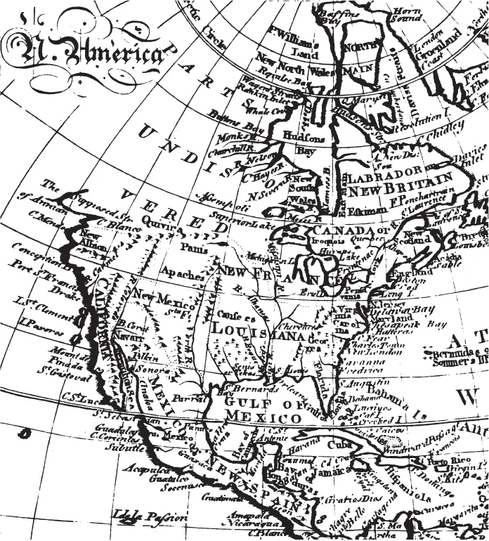 Рис 108 Фрагмент карты Северной Америки из Британской Энциклопедии 1771 года - фото 108