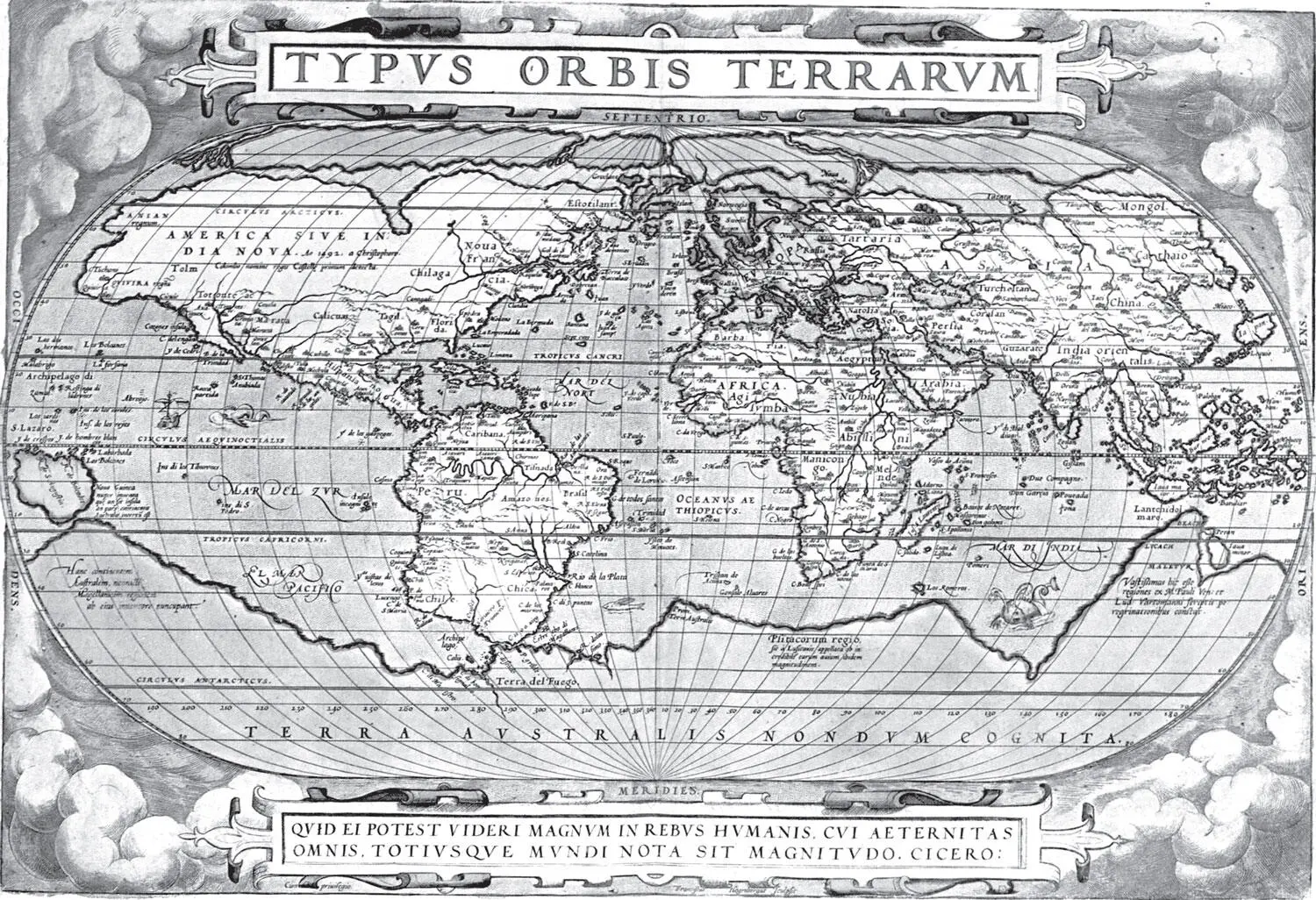 Рис 115 Карта Авраама Ортелия Abraham OrteIius якобы 1579 года Здесь - фото 115