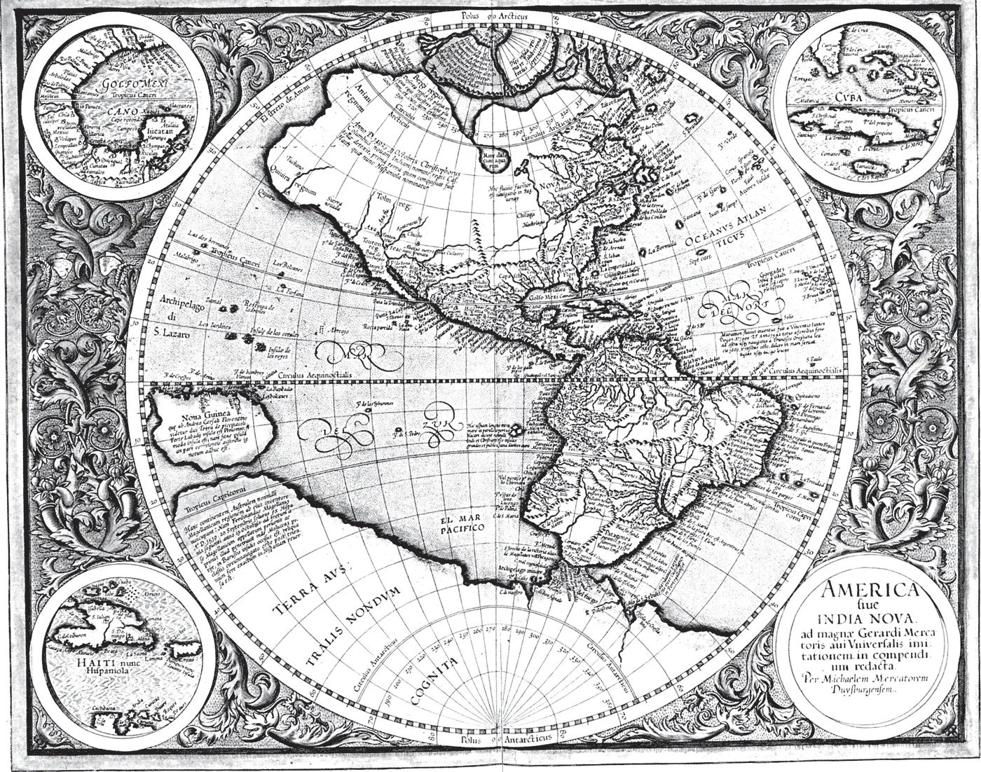 Рис 117 Карта Меркатора Gerhard Mercator якобы 1595 года Северная Америка - фото 117