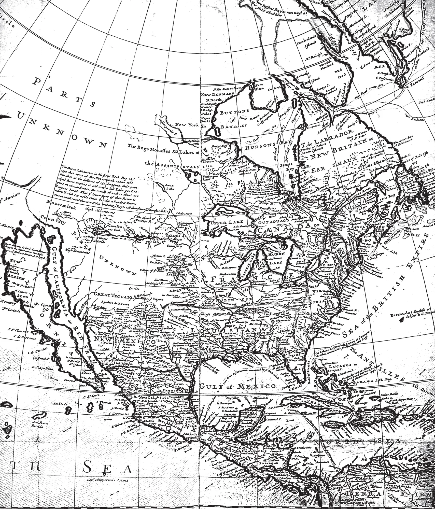Рис 127 Карта Северной Америки 1710 года Map of North America H Moll - фото 127