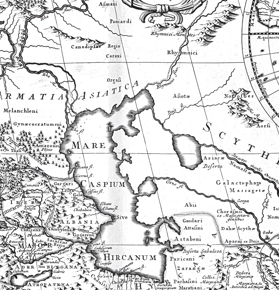 Рис 165 Фрагмент исторической карты Древнего мира Гийом Делиля где река - фото 165