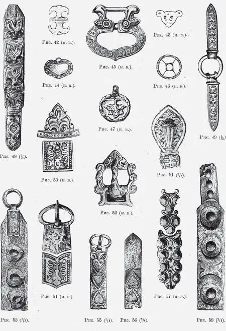 Рис 77 Находки из владимирских курганов Раскопки 18511854 годов Взято из - фото 77