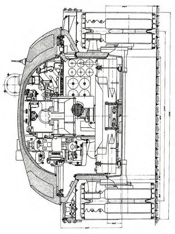 Поперечный разрез танка объект 167М Т62Б Но причем тут Т62 Да очень - фото 129