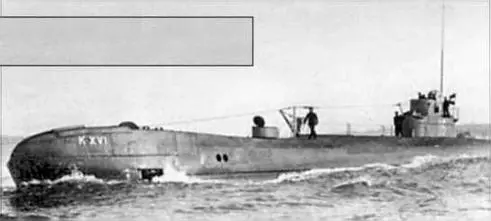 Гэлландскаяколониальная субмарина KXVI Подводная лодка Гроулер вскоре - фото 88