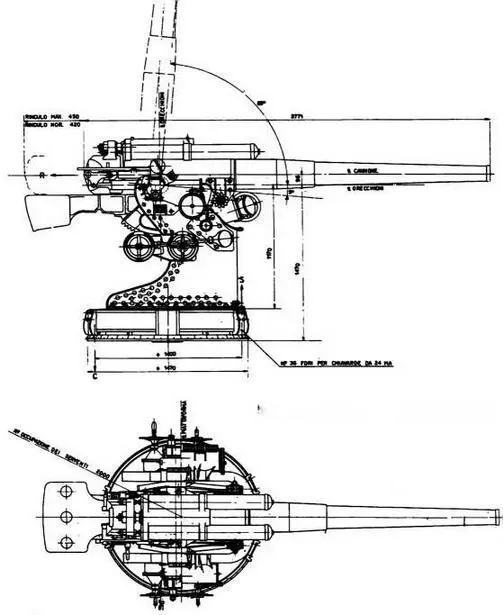 102мм35 пушка обр 1914 г Диана на стоянке в базе Авизо снабжался - фото 125