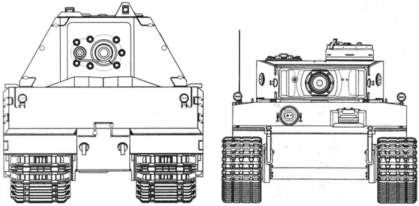 Сравнительные размеры танков Maus и PzVIE Tiger Отдельно от системы - фото 54