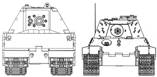 Сравнительные размеры танков Maus и Tiger II Башня Мауса крупным планом - фото 73