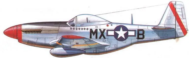 P51D5NA лта ЭШипмана из 307го FS 31й FG P51B15NA пка ЧСладера - фото 107