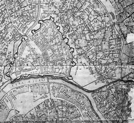 Рис 32 Фрагмент плана Москвы 1767 года На этом плане XVIII века хорошо - фото 66