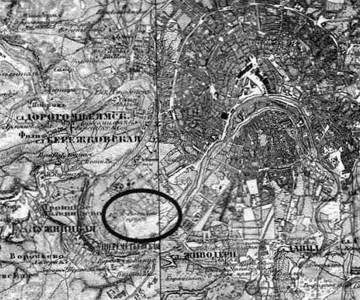 Рис 465 Фрагмент военнотопографической карты Москвы и окрестностей 1860 - фото 162