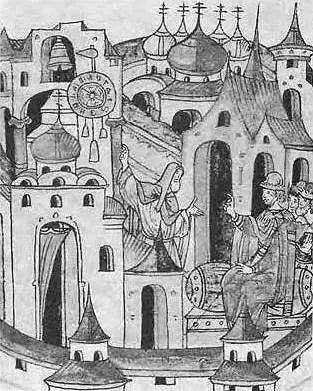Рис 617 Миниатюра Лицевого Летописного свода Благовещенский собор Взято из - фото 250