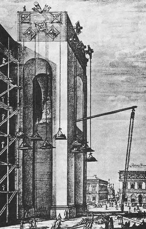 Рис 722 Поднятие Большого колокола в Московском Кремле Рисунок из альбома - фото 372