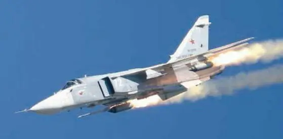 Ракетный залп фронтового бомбардировщика Су24М Авидартс2015 Су24М - фото 16