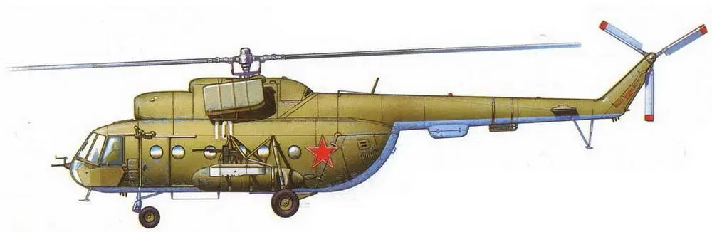 Ми8 из 280го ОВП Кандагар сентябрь 1980 г В носу и на фермах установлены - фото 42