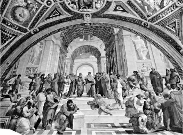 Рафаэль Санти Школа в Афинах Станца делла Сеньятура Ватикан 1509 г В - фото 176