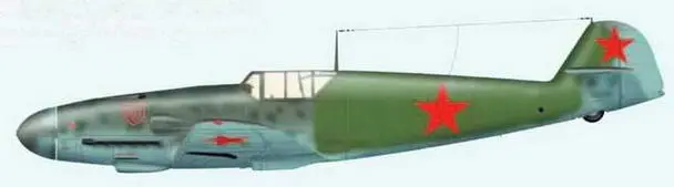 Трофейный немецкий истребитель Bf109G2 14513 на испытаниях в НИИ ВВС июль - фото 110