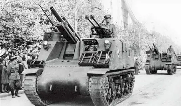 Самоходные установки М7 Прист на параде в Белграде 1946 г Послевоенные - фото 75