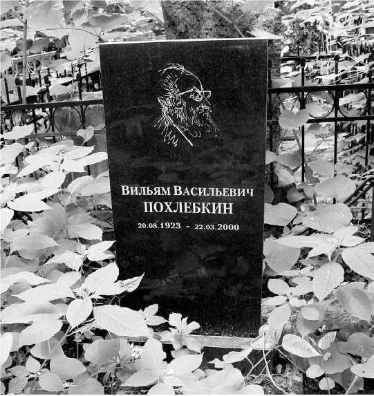 Могила ВПохлебкина на Головинском кладбище Николай Ковалев без прошлого нет - фото 154