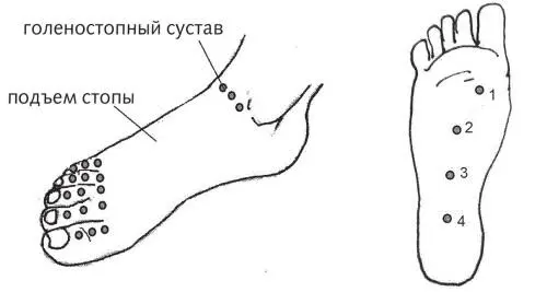 Рис 38 а б Точки для бодрости ног Воспаление седалищного нерва боль в - фото 94