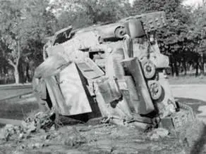 Уничтоженный немецкий М1340 в районе Белграда октябрь 1944 г Подбитый - фото 158