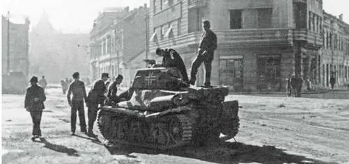 Подбитый немецкий Н39 на улице Белграда октябрь 1944 г Одновременно с этим в - фото 159