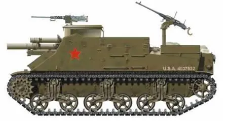 САУ М8 вверху и М7 югославской армии 1945 г Стюарты 1й танковой - фото 169