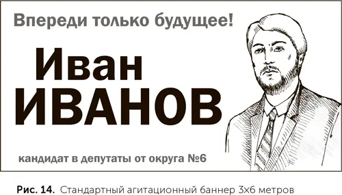 Как выглядит стандартный плакат Обычно берут портретную фотографию кандидата - фото 14