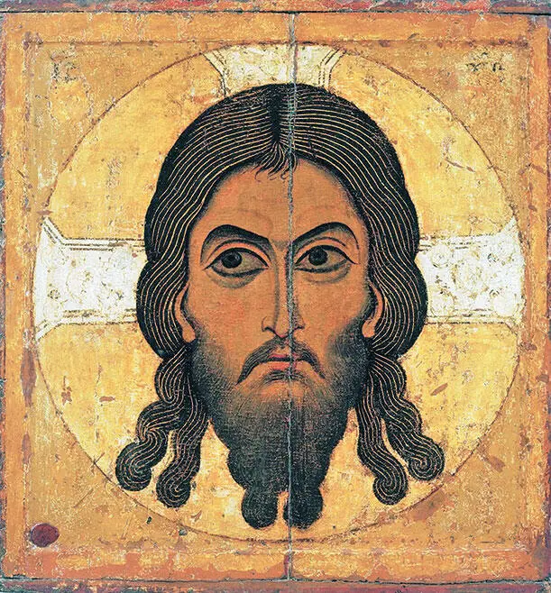 Икона Спас Нерукотворный Новгородская школа иконописи Россия Начало XII в - фото 43
