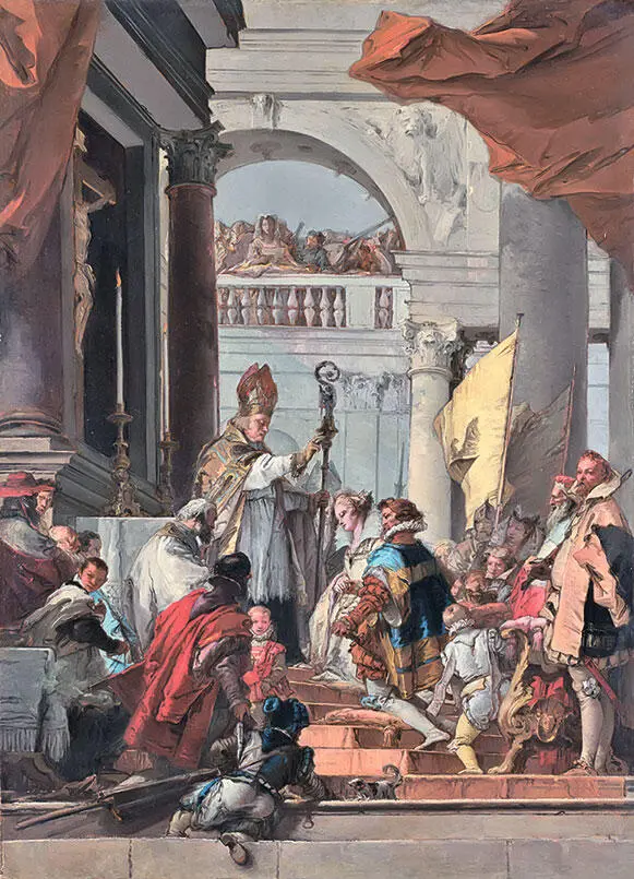Свадьба Фридриха Барбароссы и Беатрис Бургундской Около 1753 г В зале - фото 76