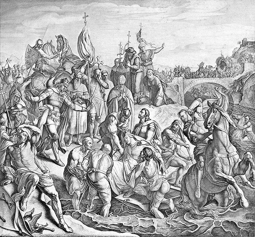 Юлиус Шнорр фон Карольсфельд Смерть Фридриха Барбароссы XIX в Именно - фото 141